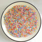 Sentovac Rainbow Diamonds Crystal Sprinkles | Edible Cake Cupcake Sprinkles 1 Bottle 3.53Oz/ 100G | For Wedding Party Baking Cup
