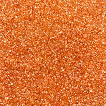 Edible Orange Sanding Sugar Sprinkles Cupcake Cake Toppers, Celebrations Candy Pearls Shaker Jar Wedding Party Cake Dessert Food