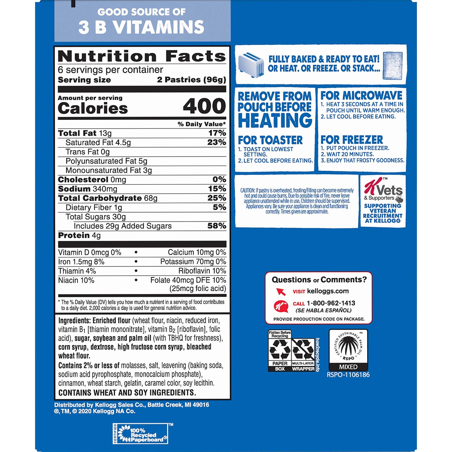 Pop-Tarts Toaster Pastries, Breakfast Foods, Kids Snacks, Frosted Brown Sugar Cinnamon (144 Pop-Tarts)