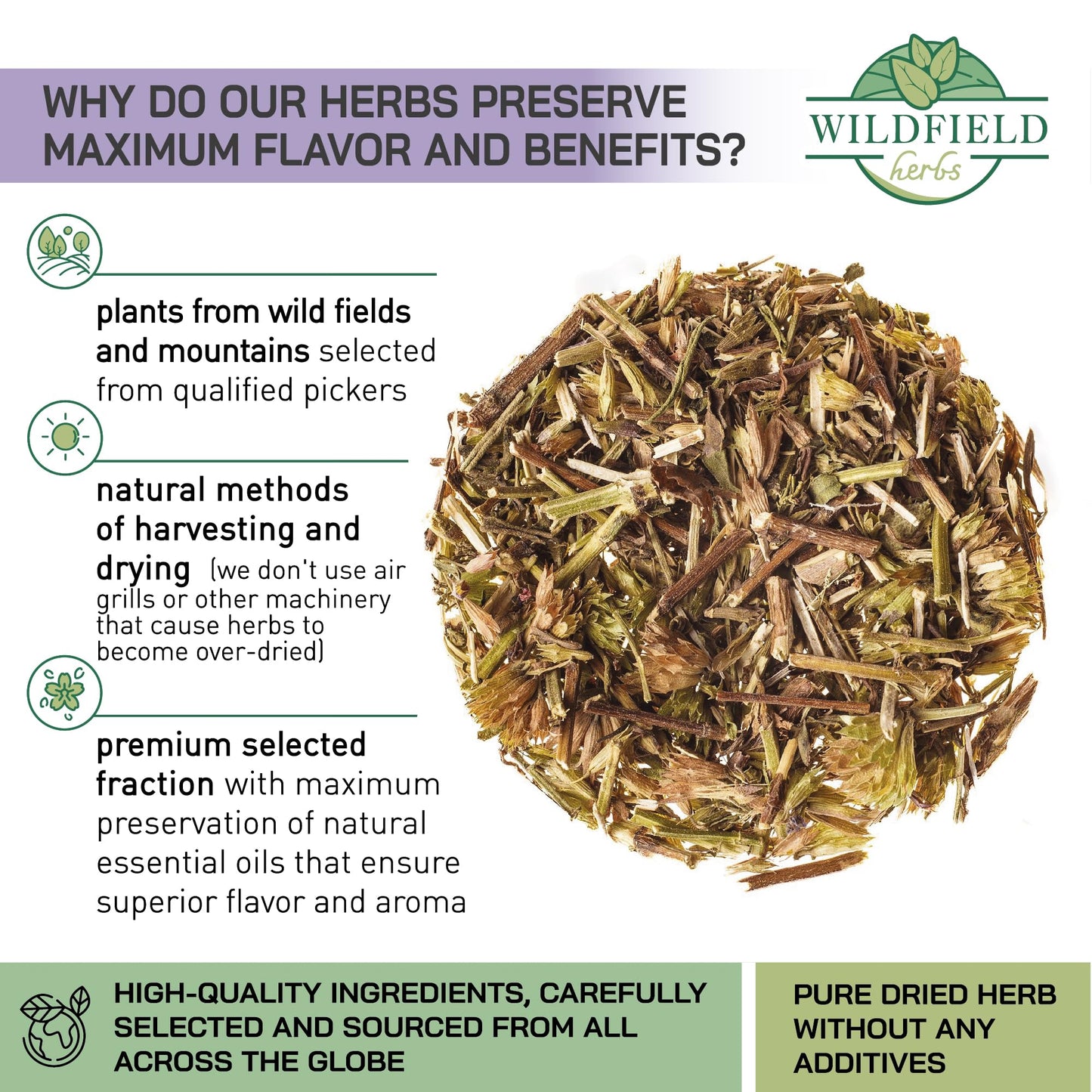 24 Bags Hyssop Dried Herb Hyssop Tea Herbal (Hyss  Pus Officin  Lis) - 24 Count 2G Tea Bag Herb Hyssops Hissop Hysopp Hisopo