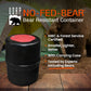 NO-FED-BEAR Bear Resistant Canister - 2 Gallons, Multi, Model BRCWC, Ideal for Hiking, Camping, Backpacking, and Hunting Food Storage