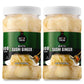 Best Of Thailand Japanese White Pickled Sushi Ginger | No Msg | 2 Jars Of 12Oz Fresh Sliced Young Gari Pickled Ginger In Sweet P