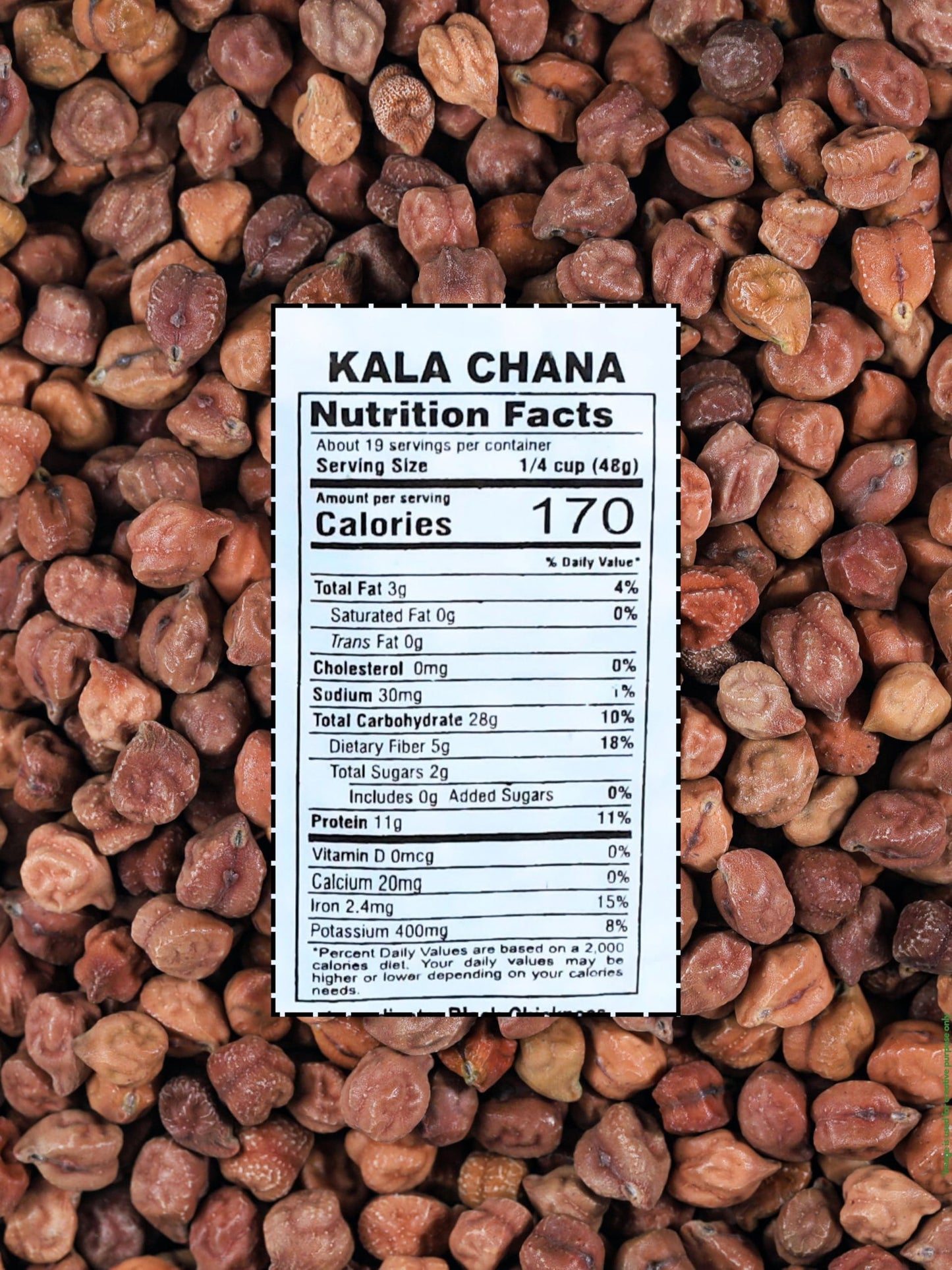 Kala Chana 4Lb (Black Chickpeas)