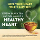 Lipton Tea Bags For A Iced Or Hot Tea Organic Black Tea Iced Or Hot Tea That Can Help Support A Healthy Heart 5.9 Oz 72 Count
