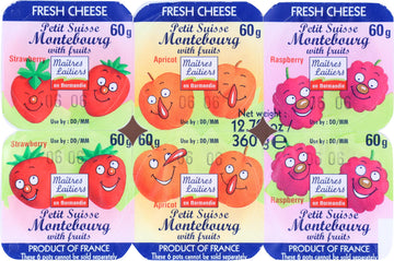 Maitres Laitiers Petit Suisse With Fruit, 2.11 Oz