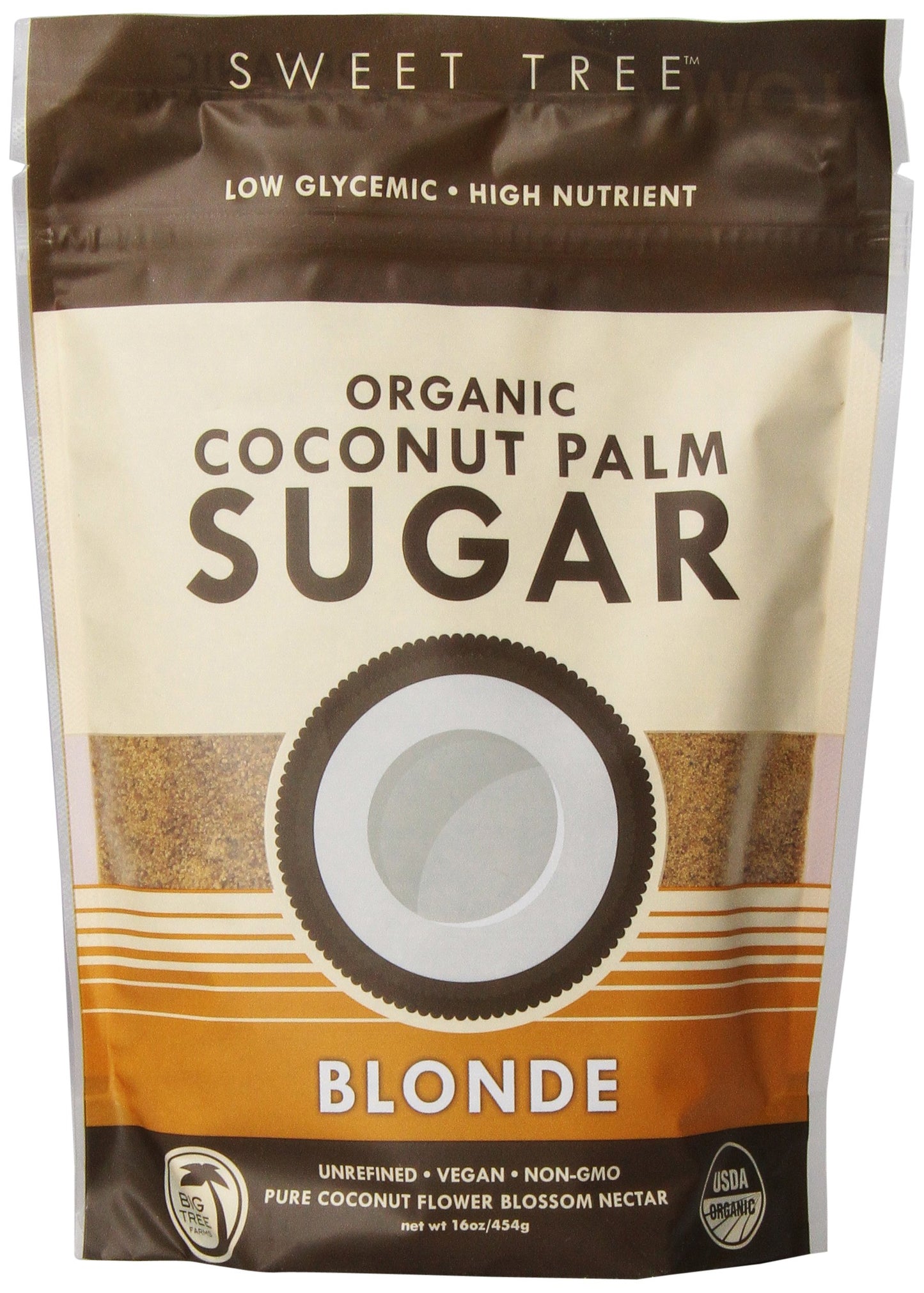 Sweet Tree, Evaporated Palm Sugar, Blonde Organic, 16 oz