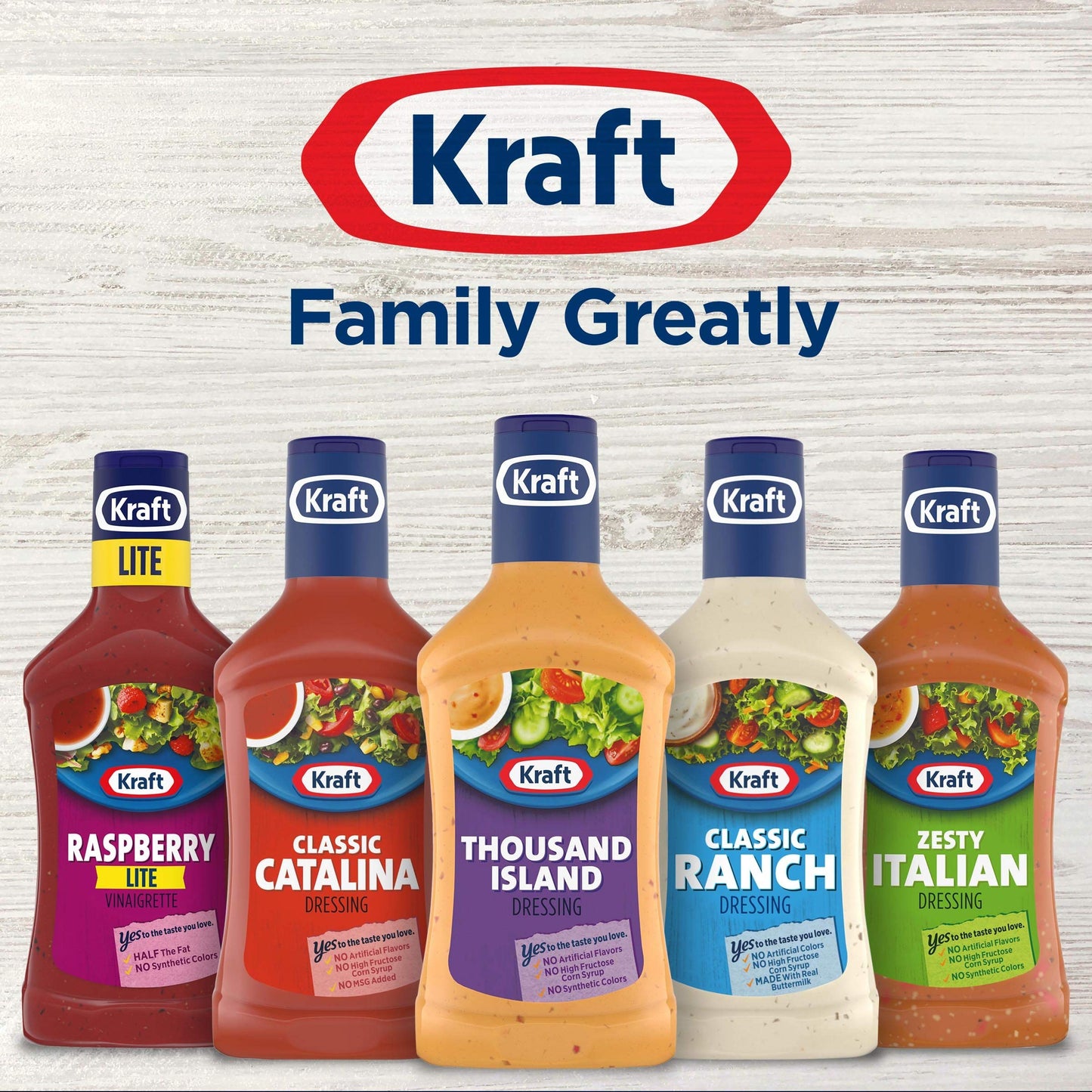Kraft Thousand Island Salad Dressing ,16 Oz Bottles, (Pack Of 6)
