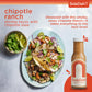 Chipotle Ranch Dressing (Pack Of 3) - Seed Oil, Dairy & Gluten Free Salad Dressing W/Avocado Oil - Refined Sugar Free, Low Sodiu
