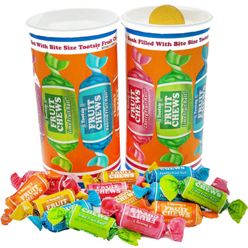 Fruidles Tootsie Bank Twist Midgees Roll, Peanut-Free, Gluten-Free, Kosher Certified, Individually Wrapped, 4oz (2-Pack)