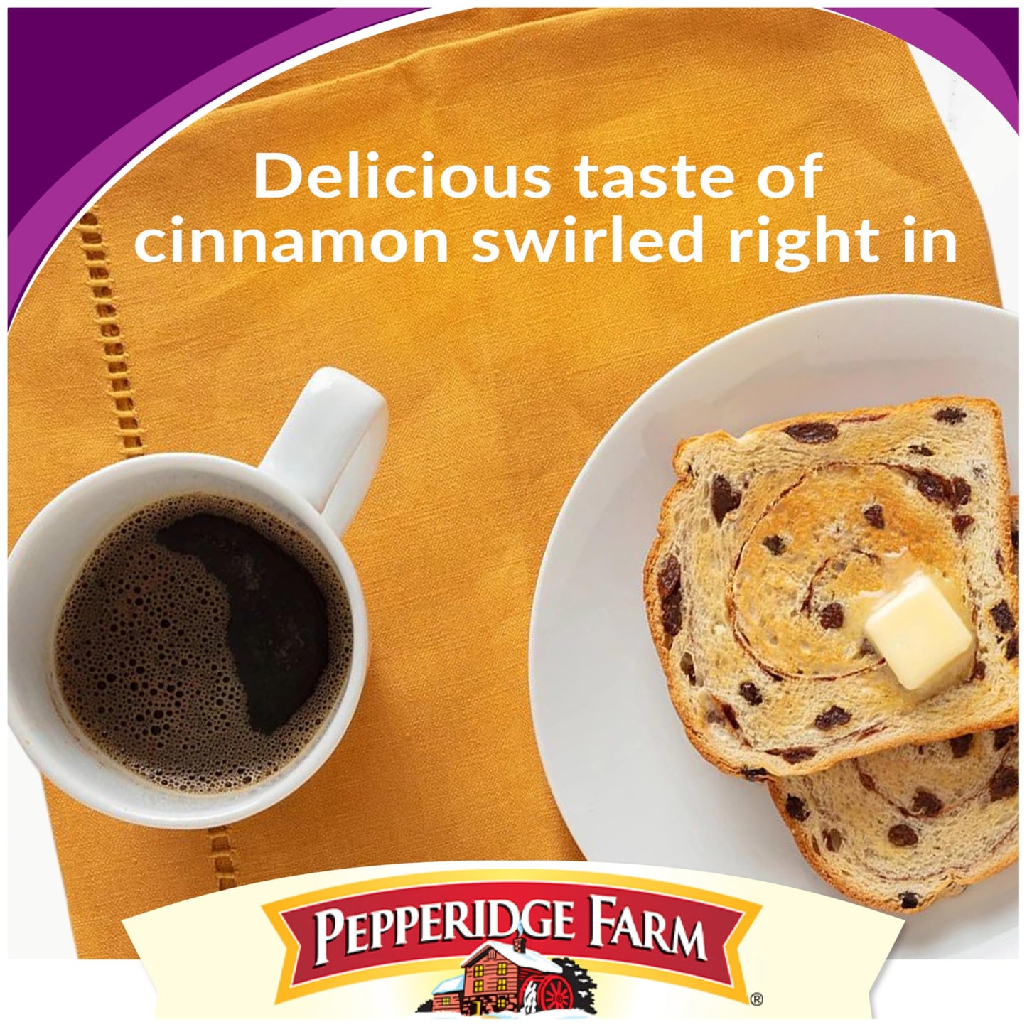 Pepperidge Farm Raisin Cinnamon Swirl Breakfast Bread, 16 Oz Loaf