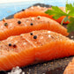 Fresh Atlantic Salmon Fillets, Best Premium Quality in the US, Center Cut, Perfectly Trimmed, 13 x 6 Oz. (4.88 Lb.) - Kosher, Sk