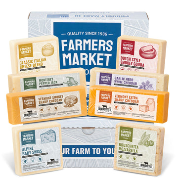 Deli Direct Wisconsin Cheese Gift Set - Gluten Free, Keto, Paleo, Low Sodium, Zero Sugar - 8 Count