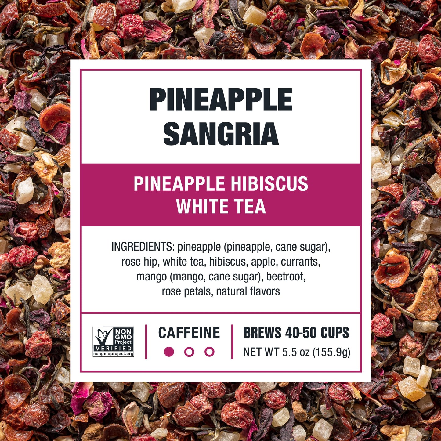 Tiesta Tea - Pineapple Sangria | Pineapple Hibiscus White Tea | Premium Loose Leaf Tea Blend | Low-Caffeinated Fruit Tea | Make