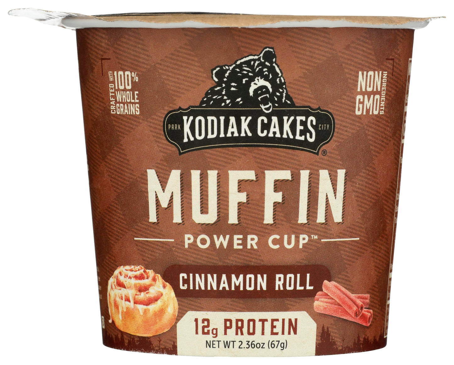 Kodiak Cakes Muffin Cup Cinnamon Roll, 1 Ounce (Pack of 1)