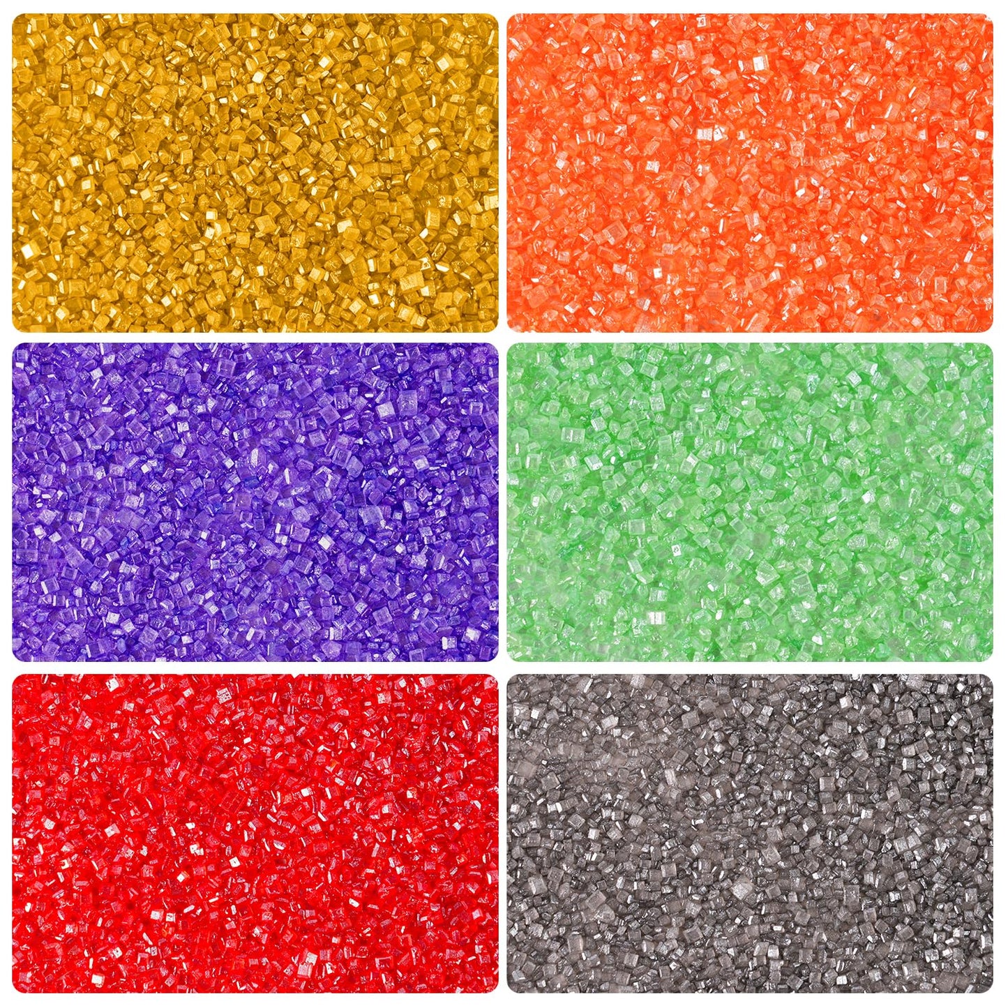 Halloween Sanding Sugar, Sprinkles For Cake Decorating, Cupcake, Cookies, Ice Cream Topper, Edible Sugar Sprinkles Sparkly Sugar