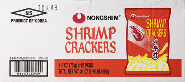 Nongshim Snacks, Shrimp Crackers, 2.64 Ounce (Pack Of 12)