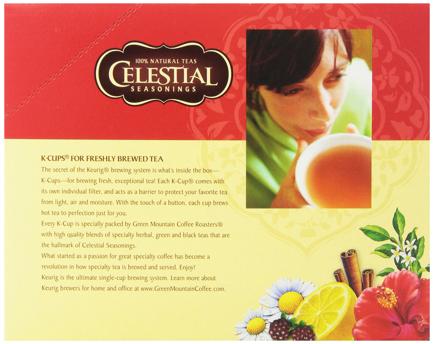 Celestial Seasonings Decaf Green Tea K-Cup Pods, 24 Count (Pack of 4), Model 5000203069, Single-Serve