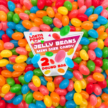 Mini Jelly Beans Candy | 2 Pound Bag | Assorted Fruit Flavors