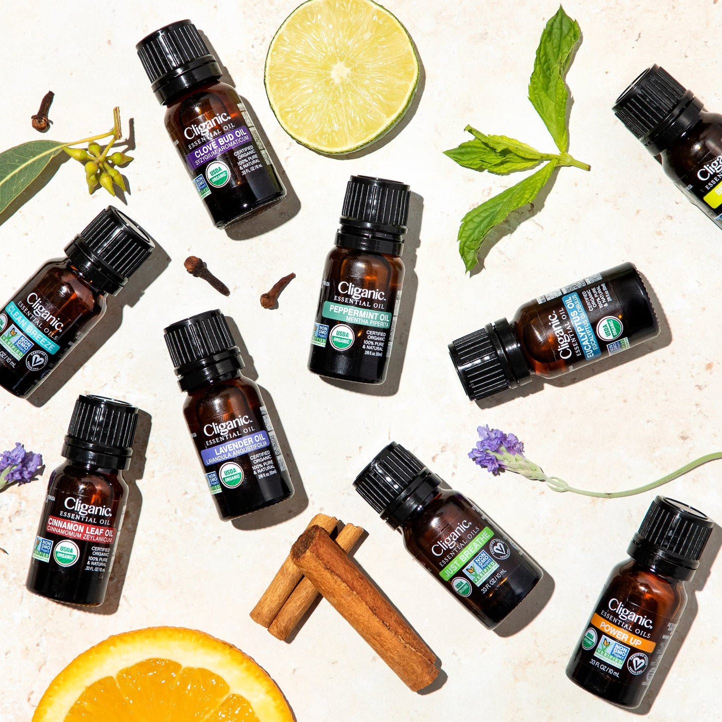 Cliganic Usda Organic Peppermint Essential Oil, 100% Pure Natural Undiluted, For Aromatherapy  Non-Gmo Verified