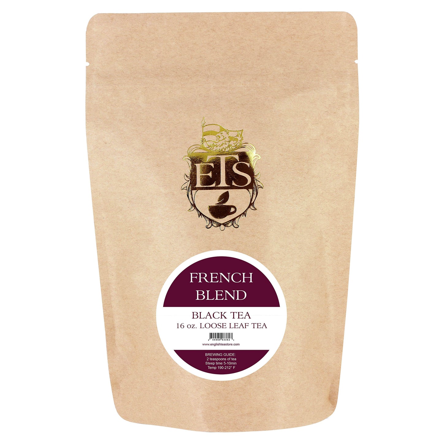 English Tea Store Loose Leaf, French Blend Tea Pouches, 4 Ounce