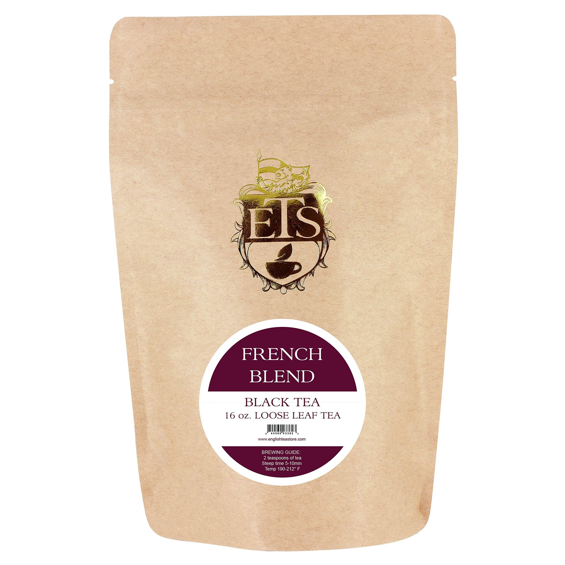 English Tea Store Loose Leaf, French Blend Tea Pouches, 4 Ounce