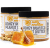 Nutty Novelties Honey Roasted Peanut Butter - High Protein, Low Sugar, Crunchy - 30 Ounces