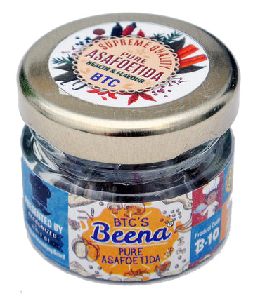 B.T.C.'S Beena 100% Pure Hing | Extra Strong Hing | Asafoetida | Kadak Hing | Chemical Free | No Flour Added | Hing Granules | 5