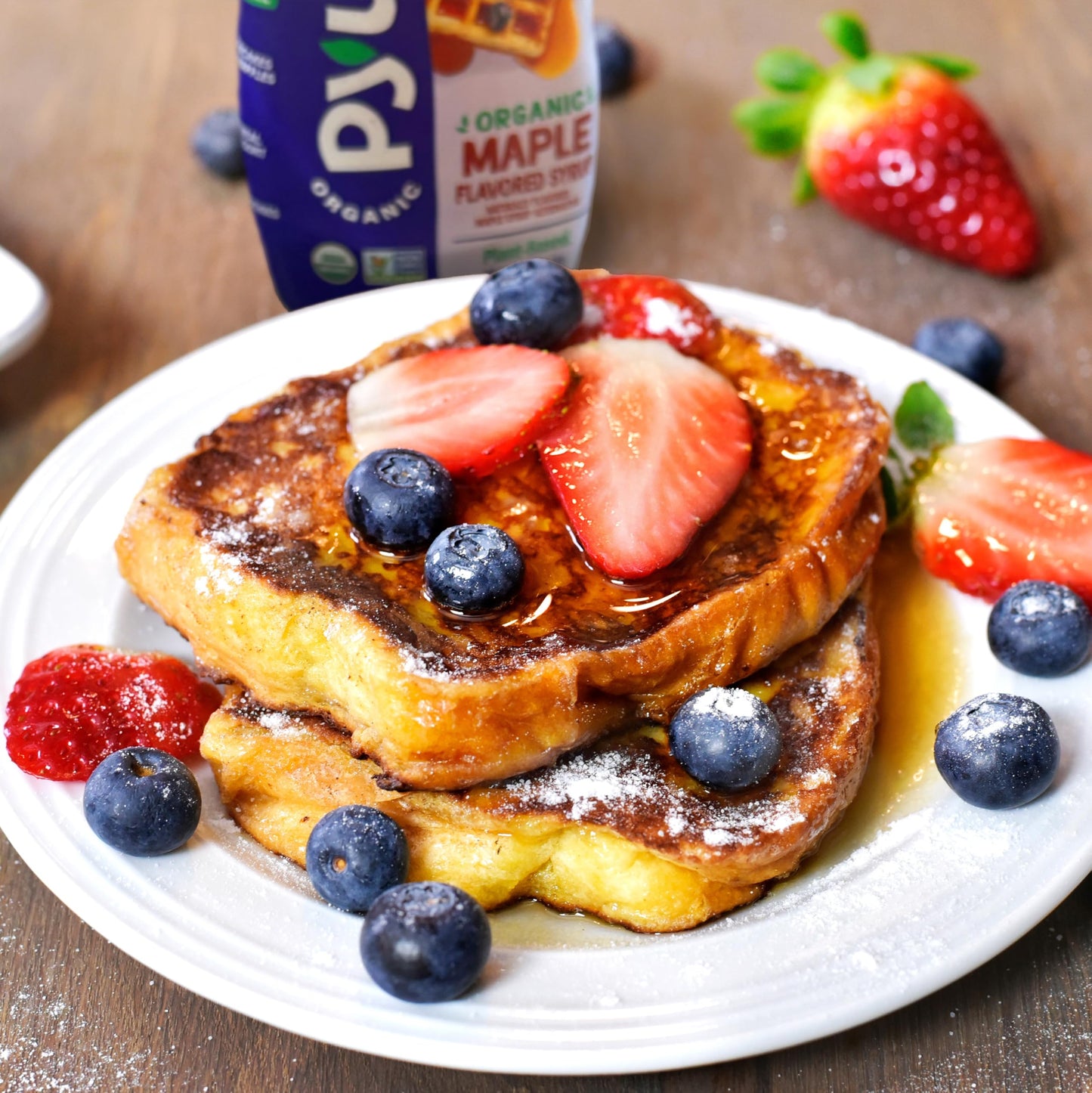 Pyure Organic Maple Flavored Syrup | Sugar-Free Maple Syrup For Pancakes, Waffles, Keto Desserts | 2G Net Carbs, Gluten-Free, Vegan, Plant-Based, Non-Gmo, Diabetic Friendly | 14 Oz Bottle