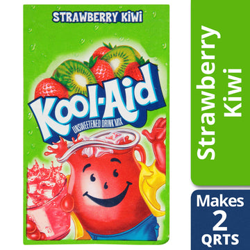 Kool Aid Strawberry Kiwi Drink Mix, Makes 2 Quarts (96 Packets)