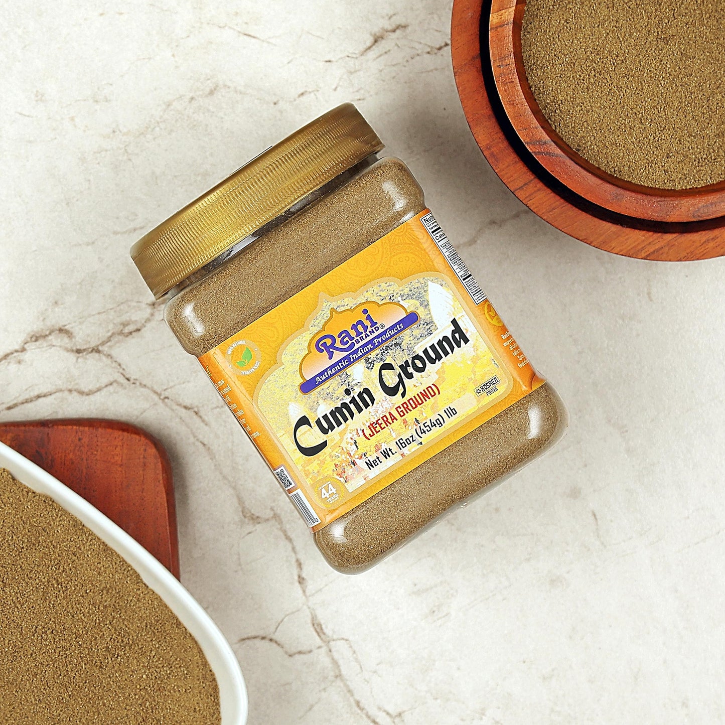 Rani Cumin (Jeera) Powder Spice 16Oz (1Lb) 454G Pet Jar ~ All Natural | Vegan | Gluten Friendly | Non-Gmo | Kosher | Indian Origin