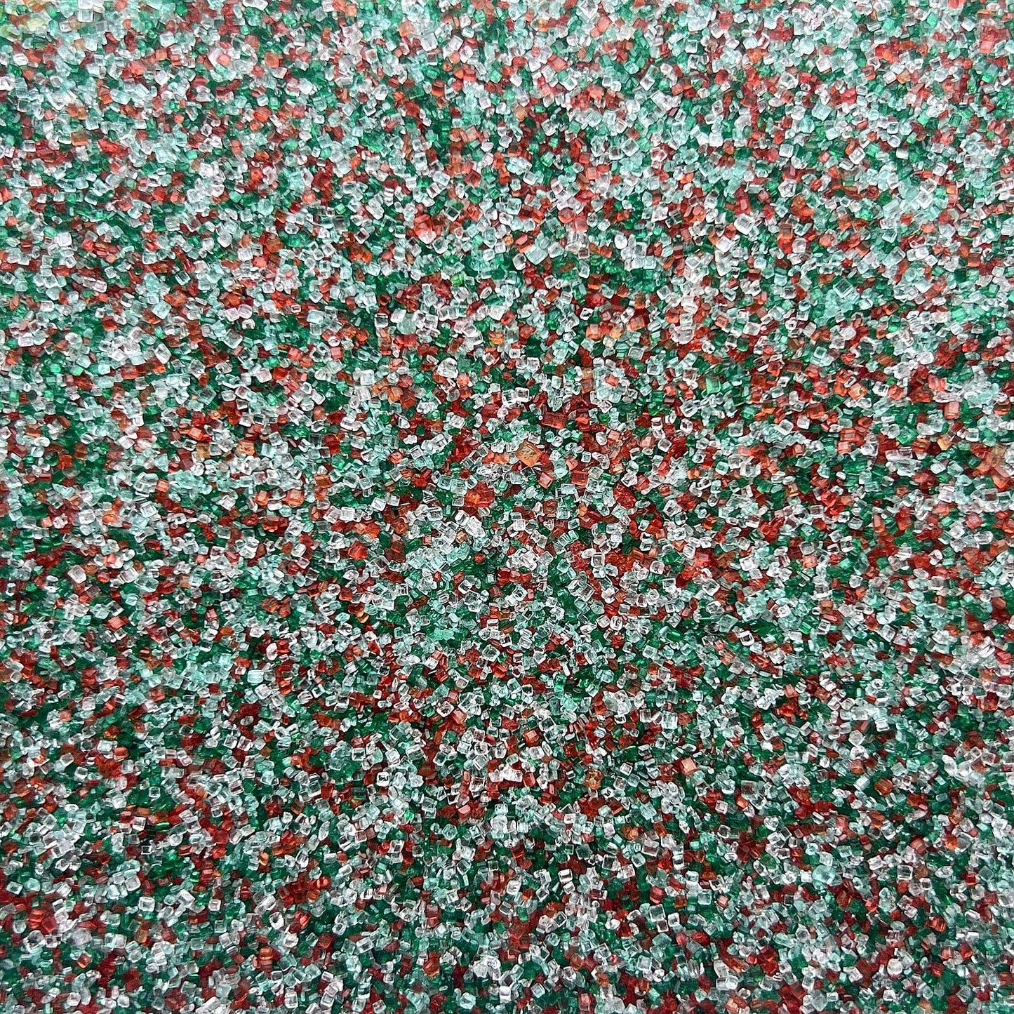 SE Si&Moos Red Green and White Sanding Sugar Sprinkles Red Green Sprinkles Sugar Rimmer for Cocktails, Christmas Cookie Decorati