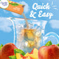 Crystal Light Peach Iced Tea Drink Mix, 72 ct Pack, 12 Canisters of 6 Pitcher Packets, 1.5 oz Each, Naturally Flavored