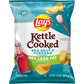 Lays Kettle Cooked Potato Chips, 40% Less Fat Salt & Vinegar, 1.375 Ounce (Pack of 64)