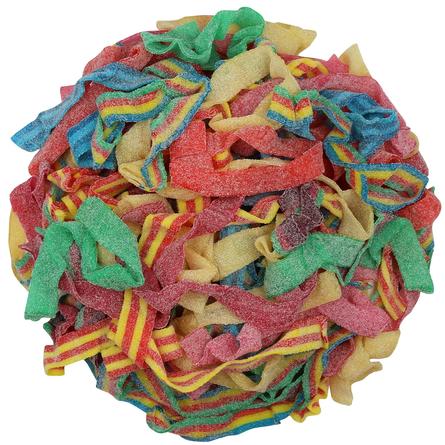 Smarty Stop Sour All Flavor Gummy Belts Candy 1 Pound (Blueberry, Apple, Mango, Watermelon, Cherry)
