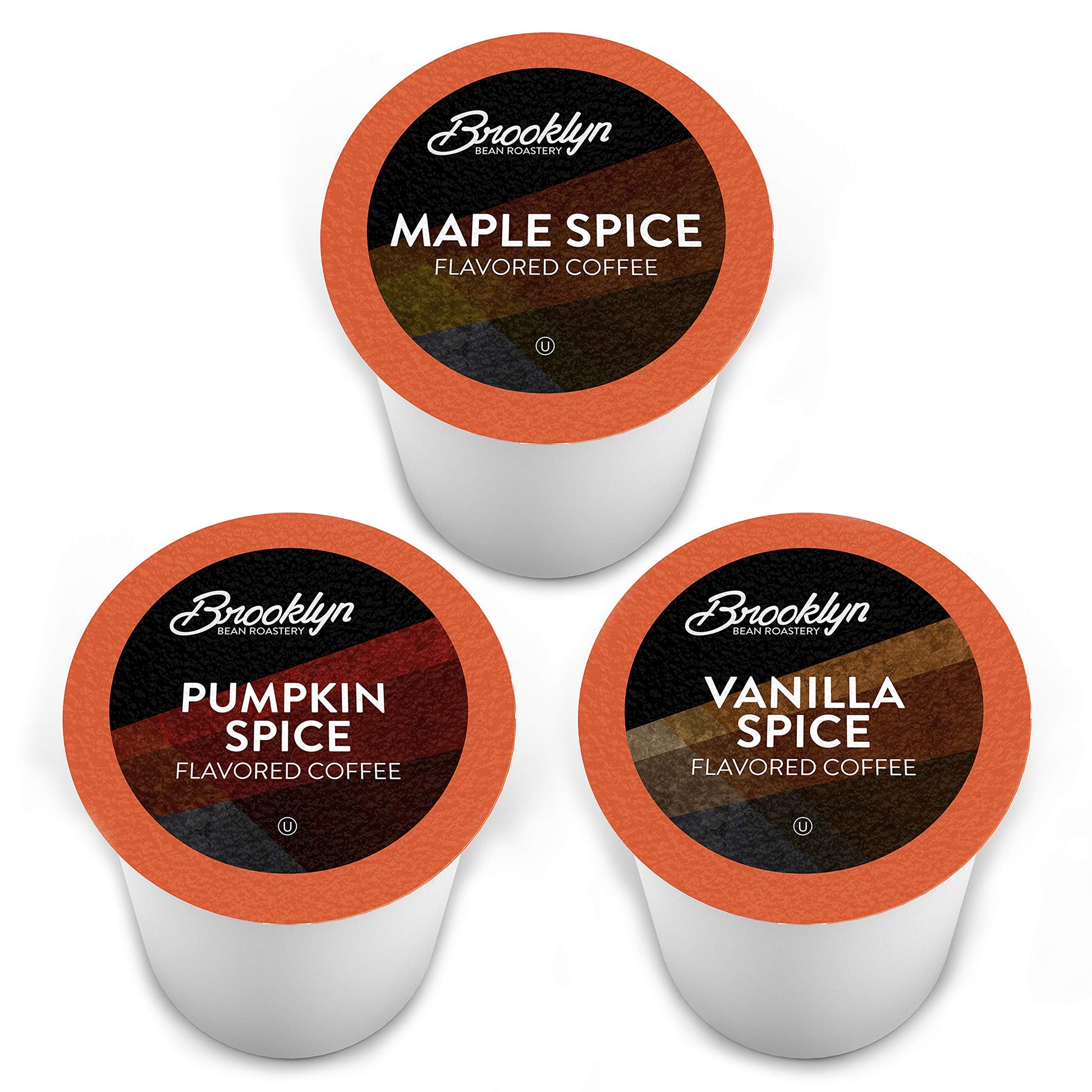 Brooklyn Beans Coffee Pods Fall Flavored Variety Pack, Pumpkin, Maple, Vanilla, 40 Count Compatible with 2.0 Keurig K Cup Brewers