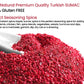 Cerez Pazari - Sumac Spice Powder - Turkish Sumac Seasoning - 2.1Oz Easy To Use Flapper Spice Cap- Tangy Lemony Taste Flavor- Gl