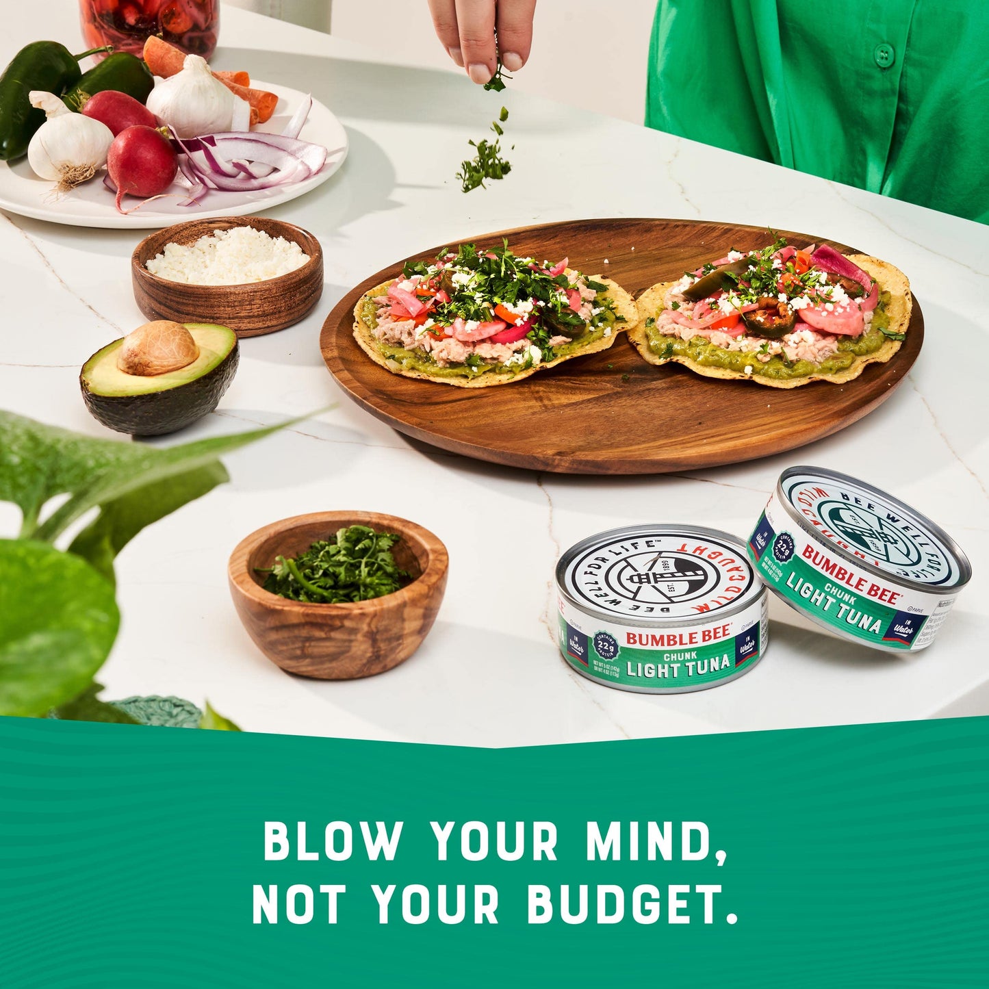 Bumble Bee Chunk Light Tuna in Water, 3 oz Cans (24 Total) - Wild Caught Skipjack, 12g Protein, MSC Certified, Non-GMO, Gluten Free