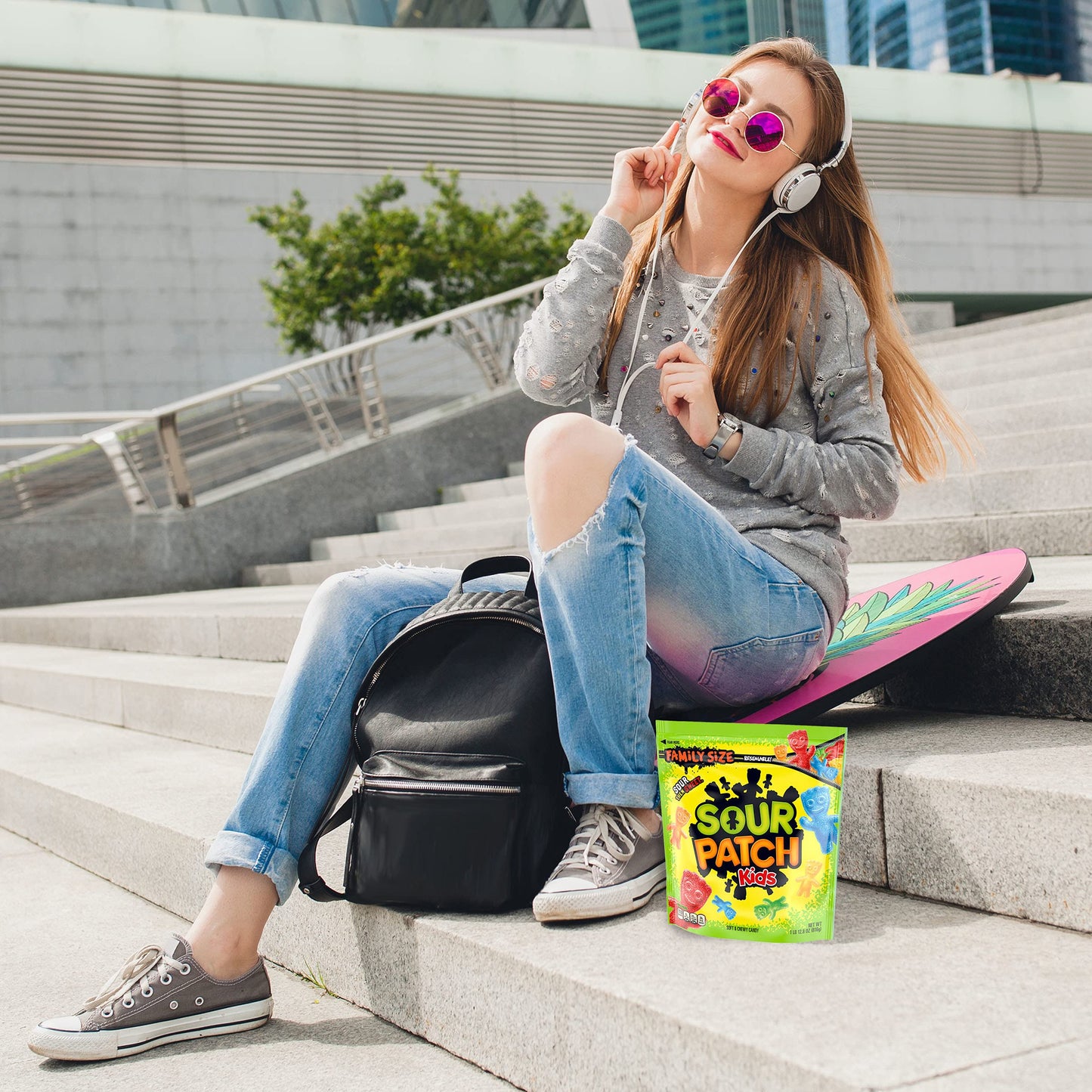 Sour Patch Kids Soft & Chewy Candy, Family Size, 1.8 Lb Bag