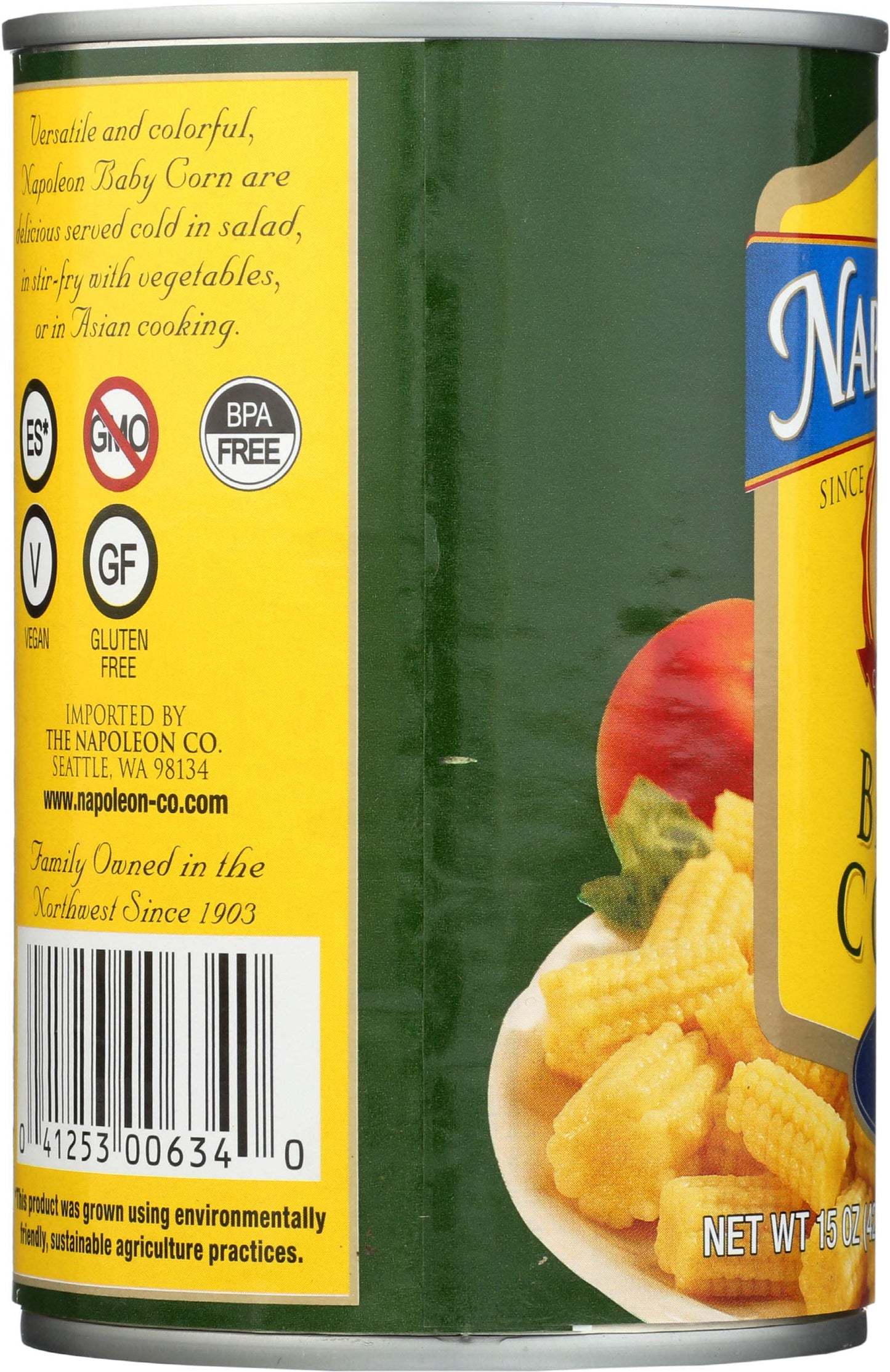 Napoleon Corn Cut, 15-Ounce Cans (Pack of 12)
