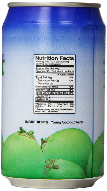 Amy & Brian Coconut Water Original, 10 Fl Oz (Pack Of 24)
