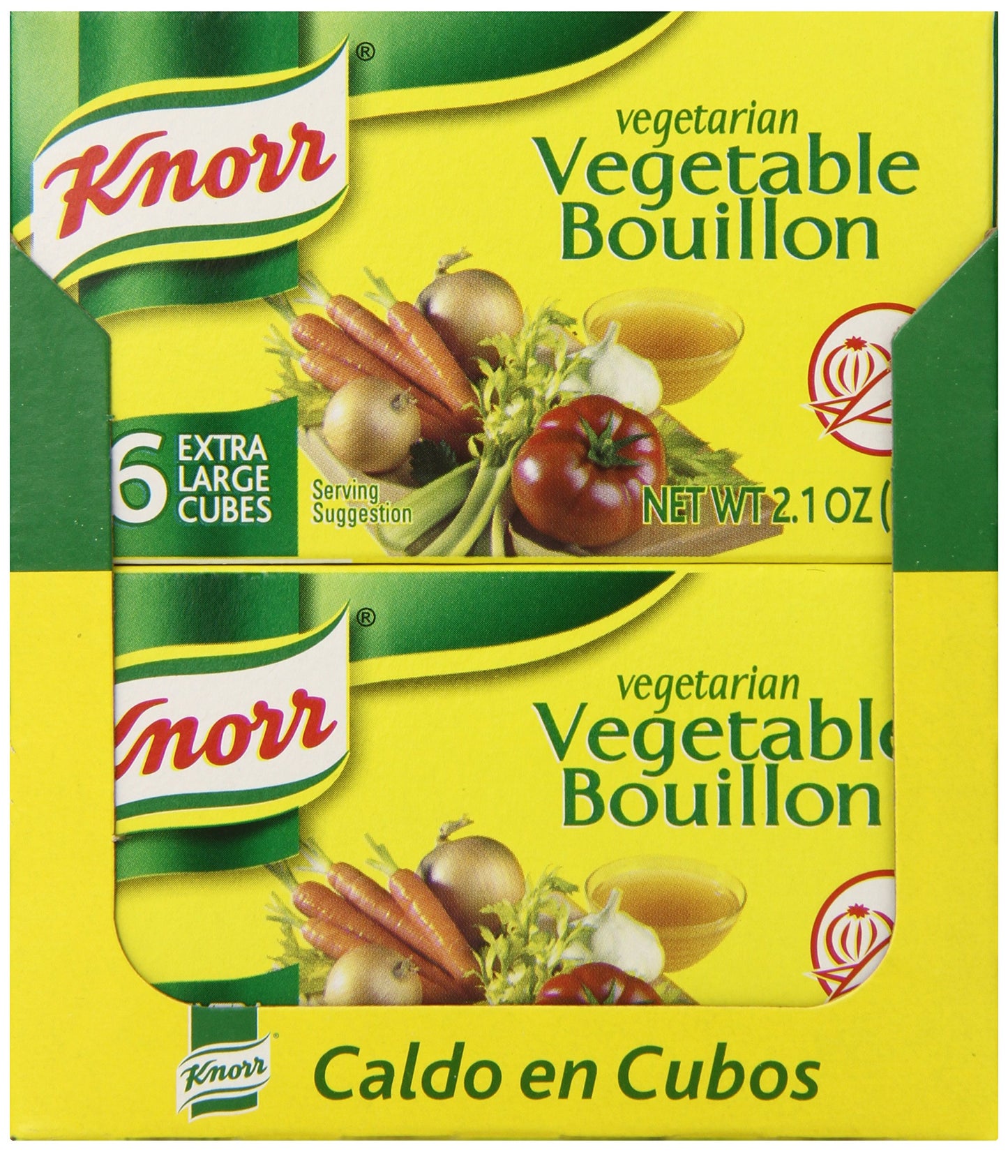 Knorr Cube Bouillon, Vegetable, 2.1 Oz, 6 Count