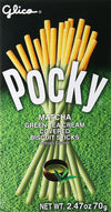 Glico Pocky Biscuit Sticks, Matcha Green Tea, 2.47 Ounce, Model FD05J00297, Green