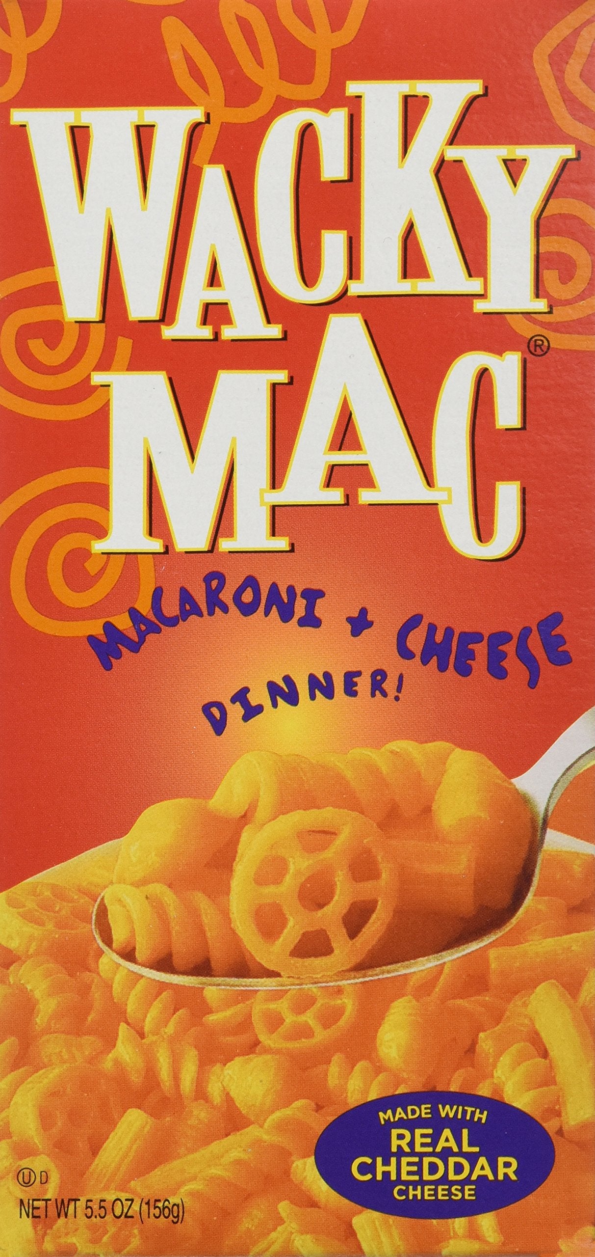 FOULDS Wacky Mac Macaroni & Cheese Dinner, 5.5-Ounce Boxes, Pack of 8