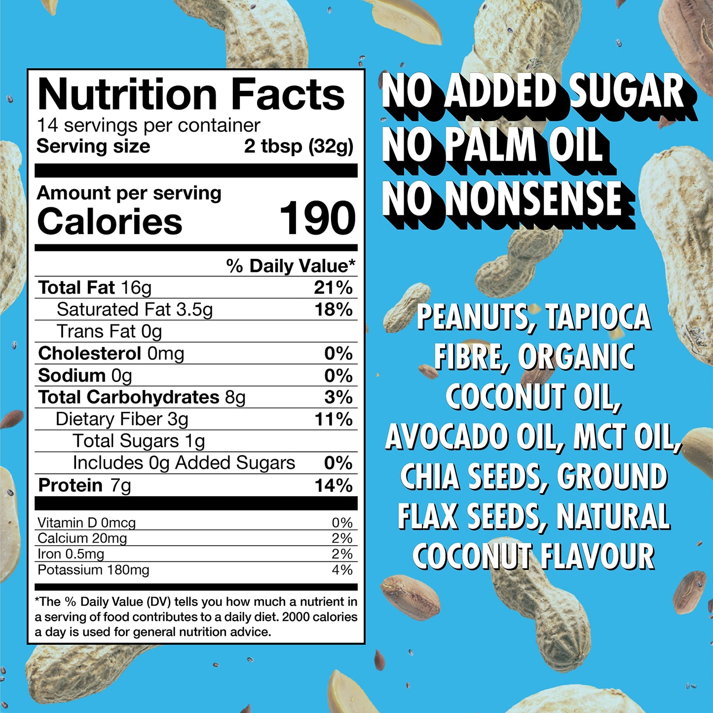 Fatso Classic Natural Peanut Butter - Vegan Nut Butter Spread W/Plant-Based Seeds & Superfats - Keto-Friendly, Gluten-Free & Sug