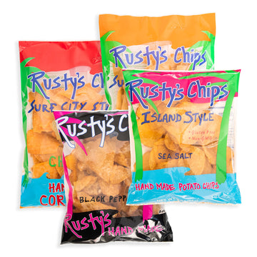 Rustys Chips - Crunchy & Healthy Chips for a Quick Bite - Gluten Free Chips, No Preservatives, Non-GMO, Vegan-Friendly Snack Pac