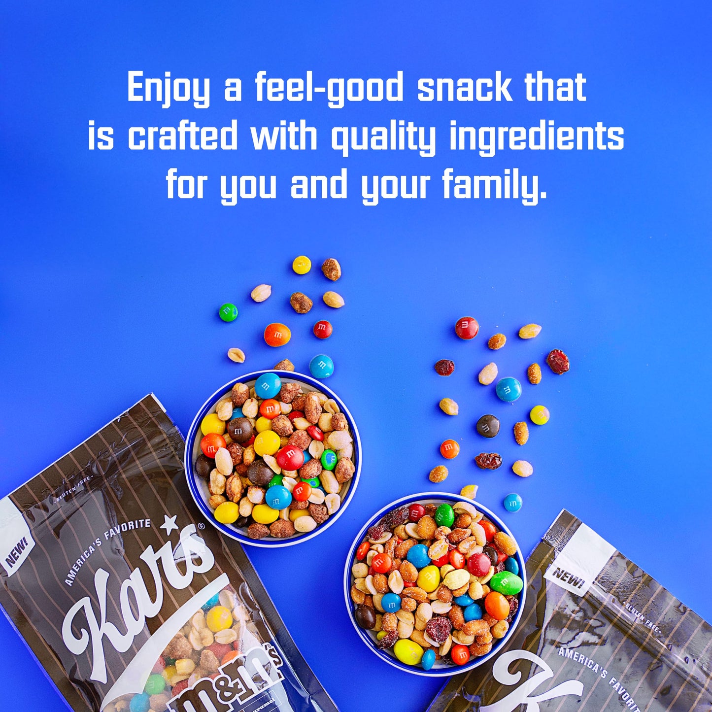 Kars Nuts Favorites Mix with M&MS Candies - 2oz Bag (Pack of 36)