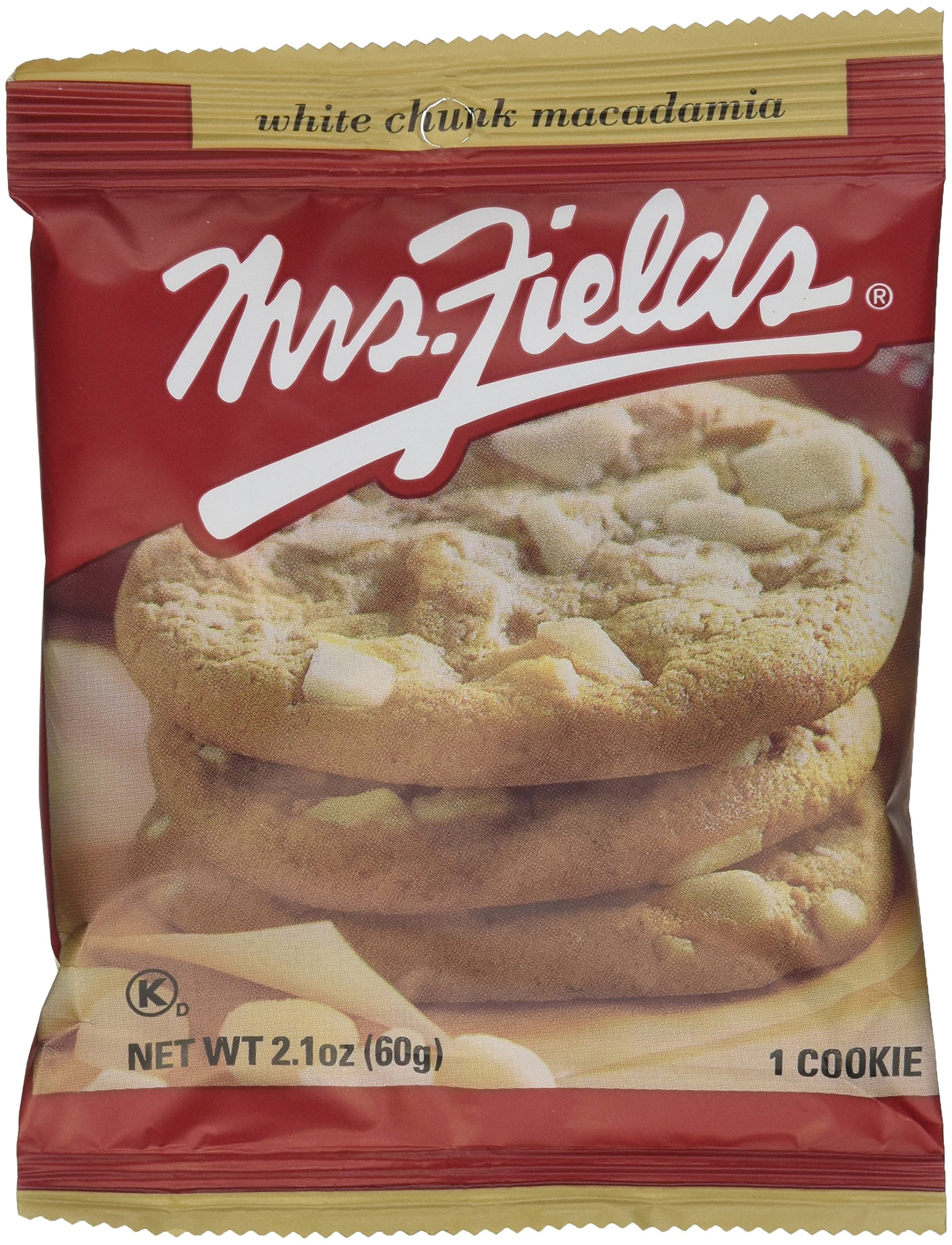 Mrs. Fields Jumbo Individually Wrapped White Chunk Macadamia Cookies (pack of 12)