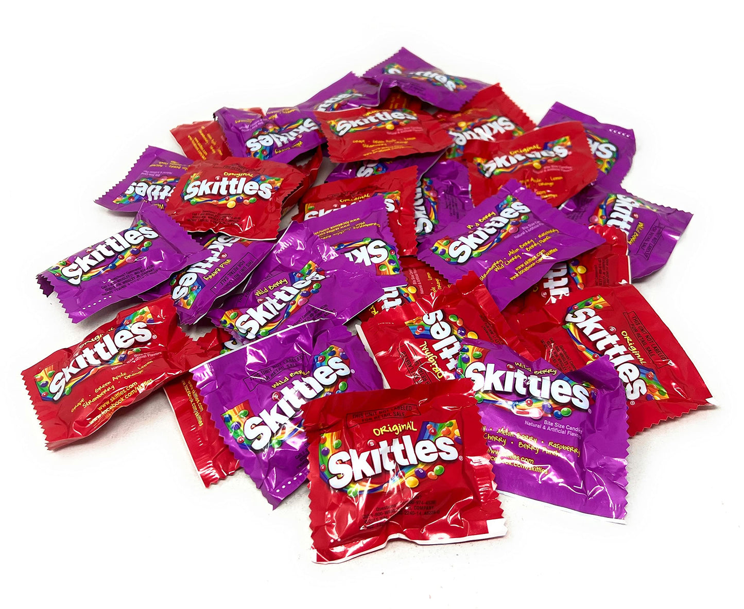 Halloween ASSORTIT X Skittles Collab Wild Berry & Original Flavor Variety Candy Coated Fruit Chew Individually Wrapped Bulk Part