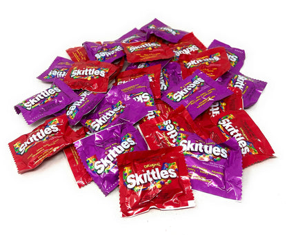 Halloween ASSORTIT X Skittles Collab Wild Berry & Original Flavor Variety Candy Coated Fruit Chew Individually Wrapped Bulk Part