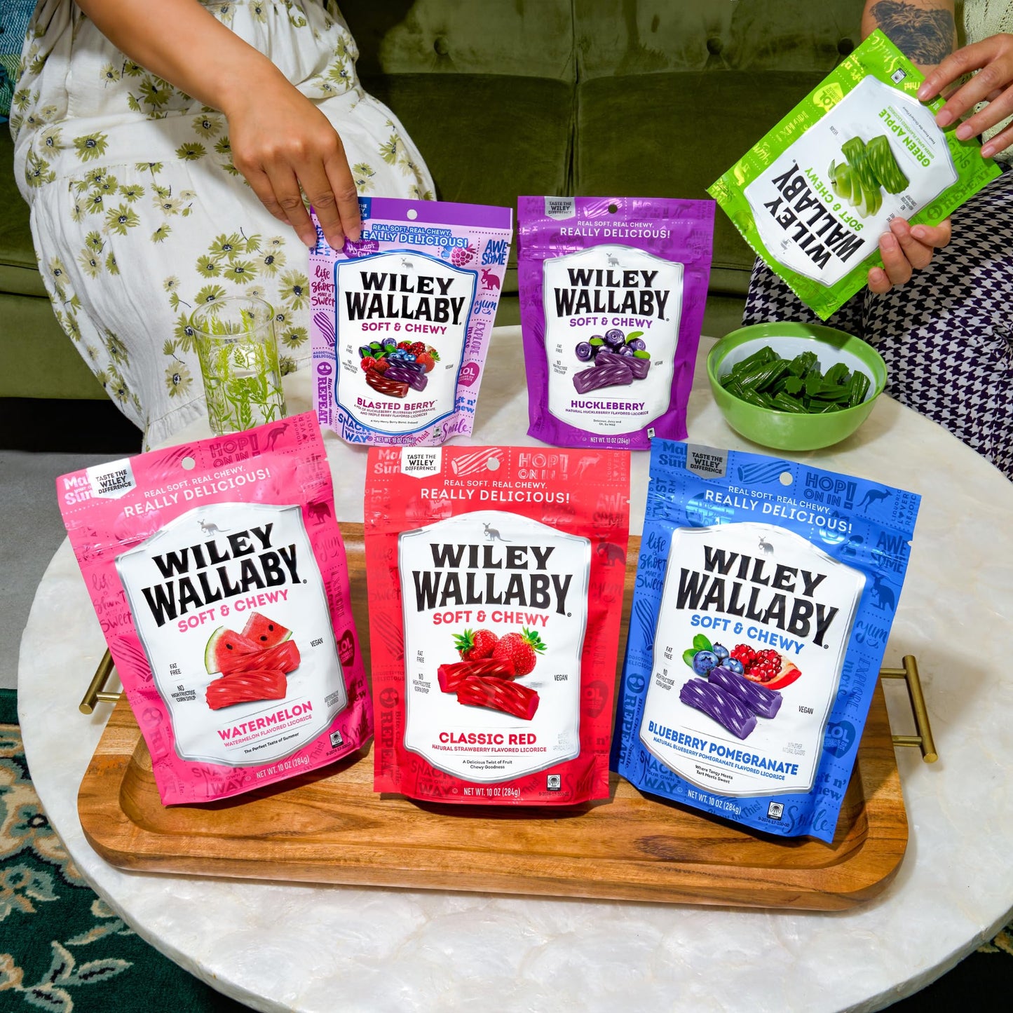 Wiley Wallaby Licorice 10 Ounce Classic Gourmet Soft & Chewy Australian Licorice Candy Twists, 6 Pack